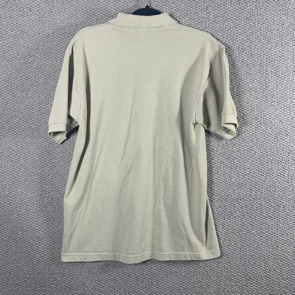 Harley Davidson Mens Polo Shirt Size Large Tan Short Sleeve‎ Biker Motorcycle - Picture 4 of 10